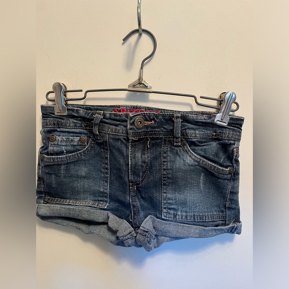 Arizona Jean Co, girls youth blue jean shorts.